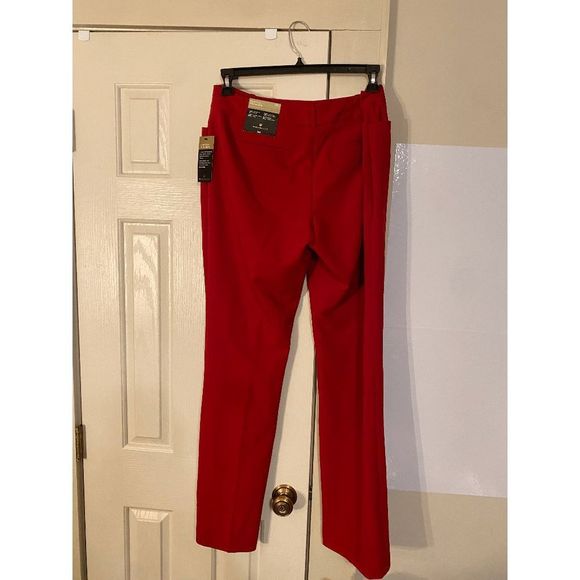 Worthington Perfect Trouser Red Pants, Size 12 L, NWT Pants - Picture 3 of 6